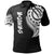 Samoa Polo Shirt Samoan Tatau White Patterns Unisex Black - Polynesian Pride