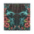 Turtle And Shark With Hibiscus Window Curtain ( Two Piece) Turquoise One Size 52"x108"(Two Piece) Black - Polynesian Pride