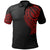 Chuuk State Polo Shirt Truk Tatau Red Patterns With Coat Of Arms Unisex Black - Polynesian Pride