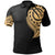 Wallis and Futuna Polo Shirt Wallis and Futuna Tatau Gold Patterns With Coat Of Arms Unisex Black - Polynesian Pride