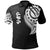 Yap State Polo Shirt Yap State Tatau White Patterns Unisex Black - Polynesian Pride