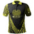 Papua New Guinea Polo Shirt Yellow Polynesian Patterns Sport Style Unisex Black - Polynesian Pride