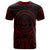 Palau T Shirt Palau Seal Tribal Red Color Patterns Unisex Black - Polynesian Pride