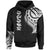 Nauru Hoodie Nauru Tatau White Patterns Unisex Black - Polynesian Pride