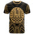 French Polynesia T Shirt National Seal Tribal Gold Color Patterns Unisex Black - Polynesian Pride