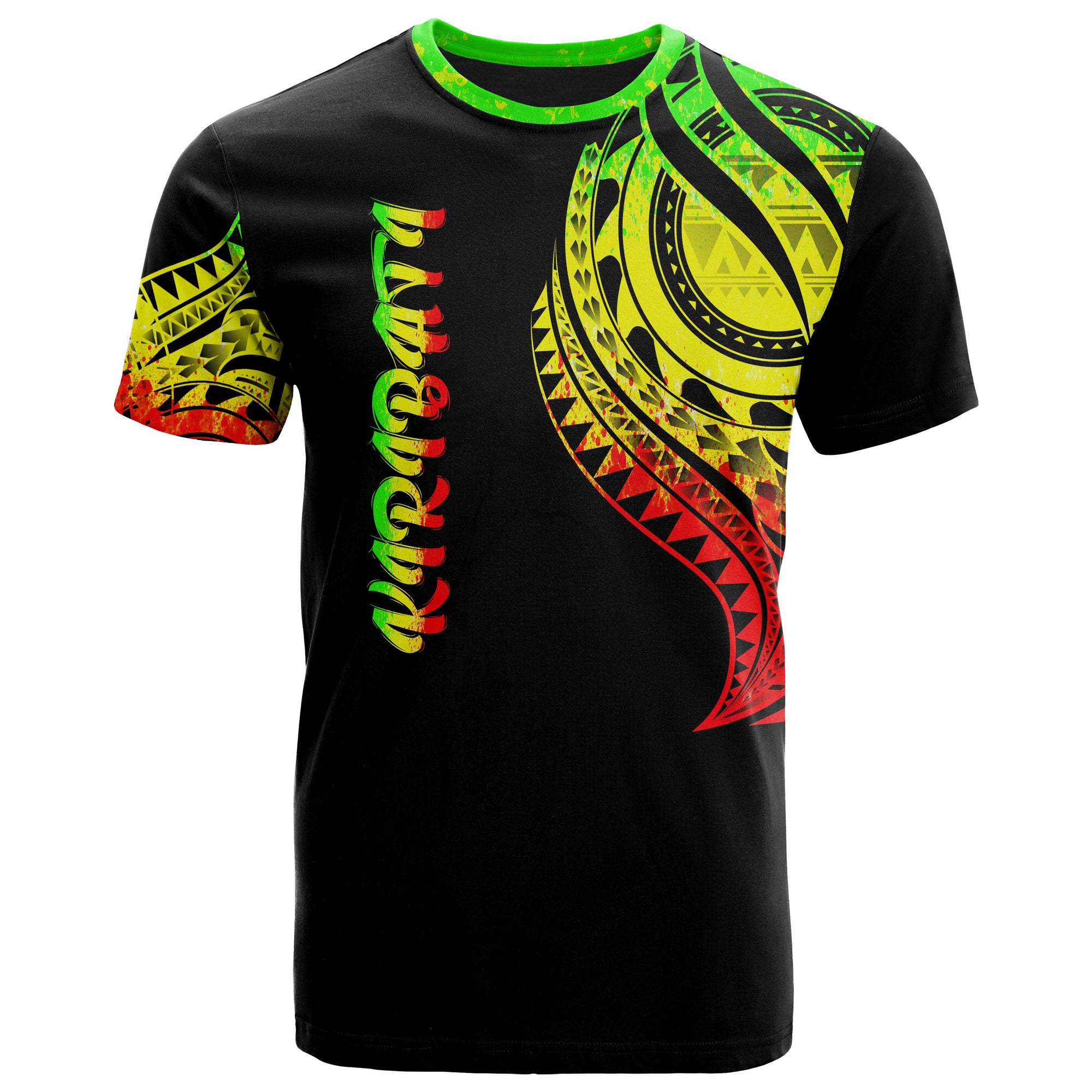 Kiribati T Shirt Kiribati Tatau Reggae Patterns Unisex Black - Polynesian Pride