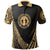 Northern Mariana Islands Polo Shirt Gold Polynesian Patterns Sport Style Unisex Black - Polynesian Pride