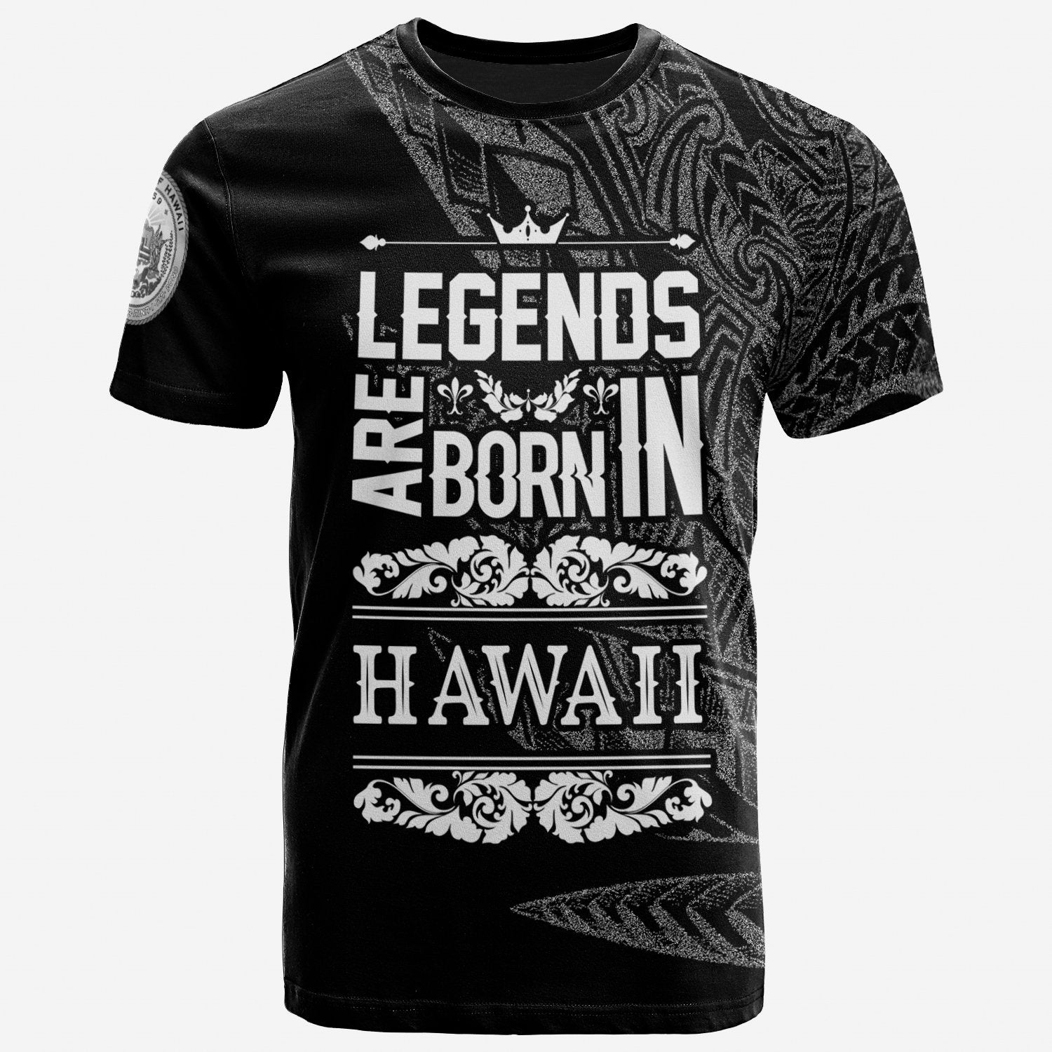 Hawaii T Shirt Legends Are Born In White Color Unisex Art - Polynesian Pride