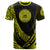 American Samoa T Shirt Yellow Polynesian Patterns Sport Style Unisex Black - Polynesian Pride