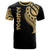 Pohnpei State T Shirt Pohnpei State Tatau Gold Patterns Unisex Black - Polynesian Pride