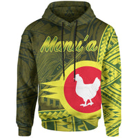 American Samoa Hoodie Manua Polynesian Patterns Unisex Black - Polynesian Pride