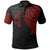 Cook Islands Polo Shirt Kuki Airani Tatau Red Patterns Unisex Black - Polynesian Pride