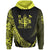 Fiji Hoodie Yellow Polynesian Patterns Sport Style Unisex Black - Polynesian Pride