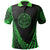 Marshall Polo Shirt Green Polynesian Patterns Sport Style Unisex Black - Polynesian Pride