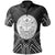 Marshall Polo Shirt Marshall Seal Black Tribal Patterns Unisex White - Polynesian Pride