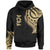 Fiji Hoodie Fiji Tatau Gold Patterns Unisex Black - Polynesian Pride