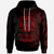 Pohnpei State Hoodie Legends Are Born In Red Color Unisex Black - Polynesian Pride