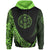 Marshall Islands Hoodie Green Polynesian Patterns Sport Style Unisex Black - Polynesian Pride