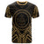 Palau T Shirt Palau Seal Tribal Gold Color Patterns Unisex Black - Polynesian Pride