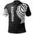 Pohnpei State Polo Shirt Micronesian Tatau White Patterns Unisex Black - Polynesian Pride