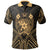 Tonga Polo Shirt Tongan Seal Gold Tribal Patterns Unisex White - Polynesian Pride