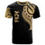 Fiji T Shirt Fijian Tatau Gold Patterns Unisex Black - Polynesian Pride