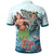 Fiji Polo Shirt Polynesian Girls With Shark - Polynesian Pride