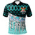 Fiji Polo Shirt Coconut Leaves Weave Pattern Blue Unisex Blue - Polynesian Pride