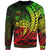 Fiji Sweatshirt - Wings Style Reggae Color Unisex Black - Polynesian Pride