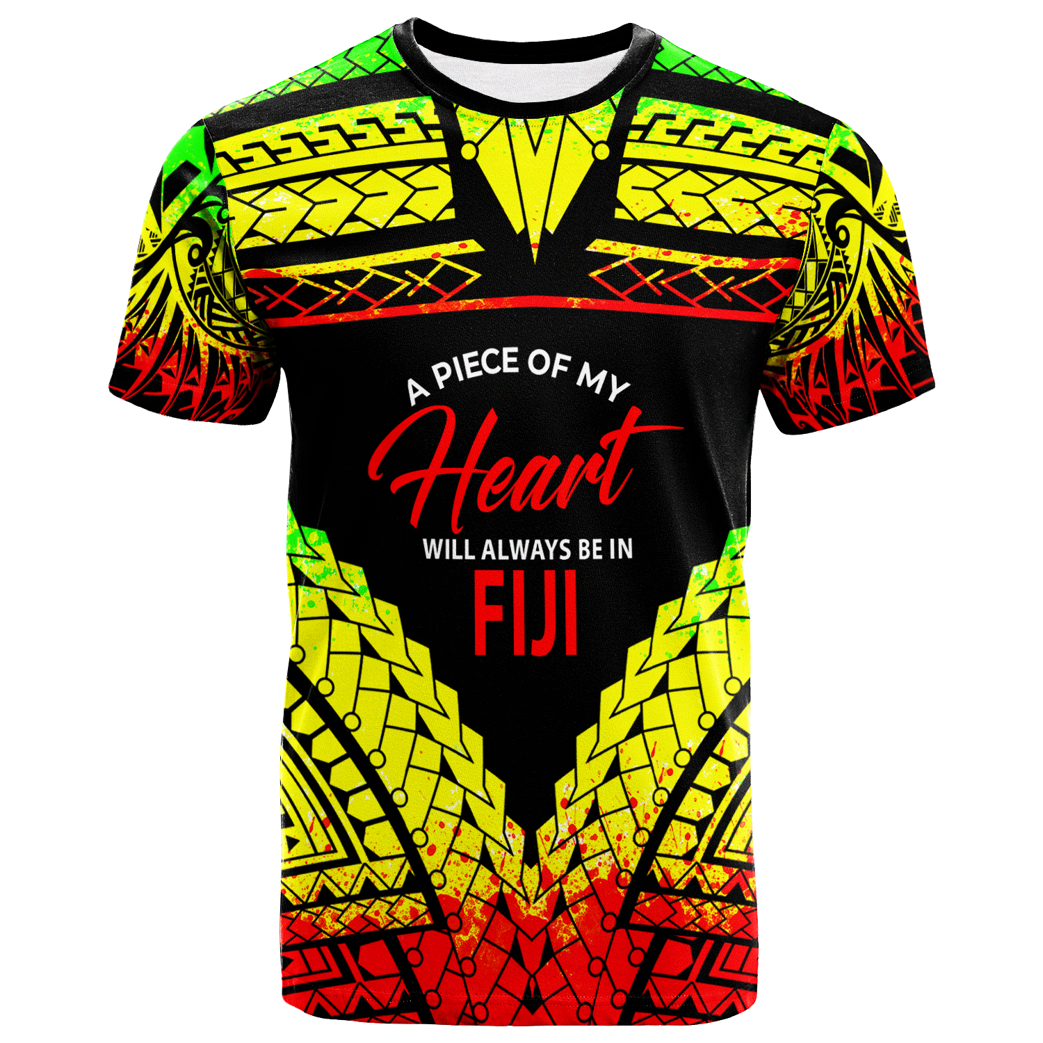 Fiji T Shirt A Piece of My Heart Unisex Art - Polynesian Pride