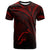 Fiji T Shirt Red Color Cross Style Unisex Black - Polynesian Pride