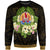 French Polynesia Sweatshirt - Polynesian Gold Patterns Collection Unisex Black - Polynesian Pride