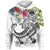 FSM Polynesian Hoodie Summer Plumeria (White) Unisex White - Polynesian Pride