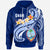 Guam Hoodie Guam Seal Polynesian Patterns Plumeria (Blue) Unisex Blue - Polynesian Pride