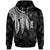 Niue Hoodie Polynesian Wings (White) Unisex White - Polynesian Pride