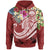 FSM Polynesian Hoodie Summer Plumeria (Red) Unisex Red - Polynesian Pride