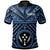 Kosrae Polo Shirt Kosrae Flag In Polynesian Tattoo Style (Blue) Unisex Blue - Polynesian Pride