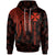 Wallis and Futuna Hoodie Polynesian Wings Red Unisex Red - Polynesian Pride