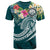 FSM Polynesian T Shirt Summer Plumeria (Turquoise) Unisex Turquoise - Polynesian Pride