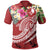 YAP Polynesian Polo Shirt Summer Plumeria (Red) Unisex Red - Polynesian Pride