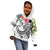 Nauru Polynesian Hoodie Summer Plumeria (White) - Polynesian Pride