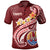 Tahiti Polo Shirt Tahitian Seal Polynesian Patterns Plumeria Unisex Red - Polynesian Pride