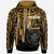 Hawaii Hoodie Kanaka Maoli With Polynesian Pattern In Heartbeat Style (Gold) Unisex Gold - Polynesian Pride