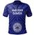 American Samoa Polo Shirt Seal In Polynesian Tattoo Style (Blue) Unisex Blue - Polynesian Pride