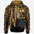 American Samoa Hoodie Seal With Polynesian Pattern Heartbeat Style (Gold) Unisex Gold - Polynesian Pride