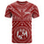 Tonga T Shirt Tonga Seal With Polynesian Tattoo Style (Red) Unisex Red - Polynesian Pride