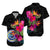 Federated States of Micronesia Polynesian Hibiscus Matching Dress and Hawaiian Shirt LT12 - Polynesian Pride