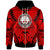 Federated of States Micronesia Zip Hoodie Classic Vignette Style Unisex Red - Polynesian Pride