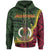 Vanuatu Zip Hoodie Malampa Seal of Vanuatu Polynesian Patterns Unisex Green - Polynesian Pride