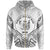 Niue Zip Hoodie Niue Seal Tribal Patterns Unisex White - Polynesian Pride